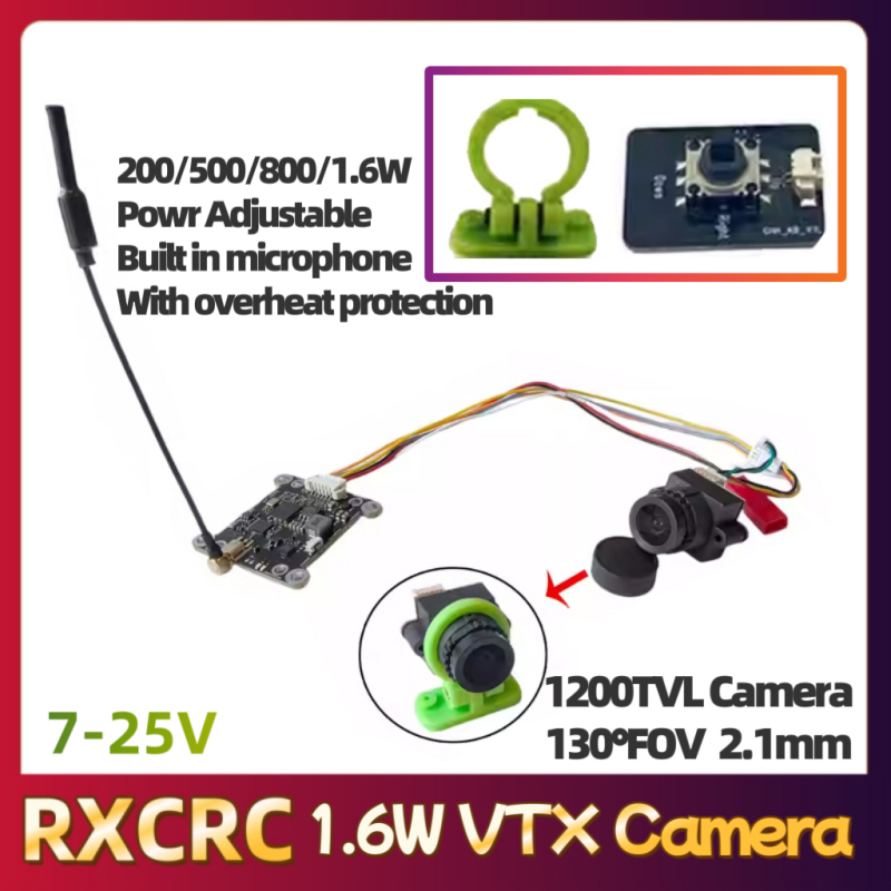 Modul RXCRC 5.8G 48CH 1.6W VTX - Fpv Drone Transmitter ulasan dan harga