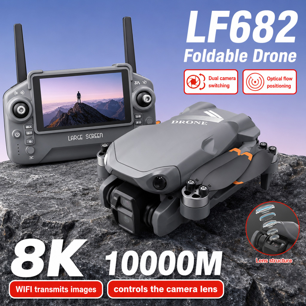 Foto Udara Drone LF682 8K HD K - Fpv Drone Charger ulasan dan harga